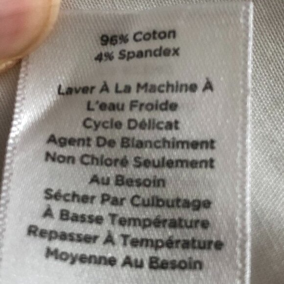 Talbots Button Down Non-Iron Fitted Cotton Shirt White Size 4 - Picture 10 of 12